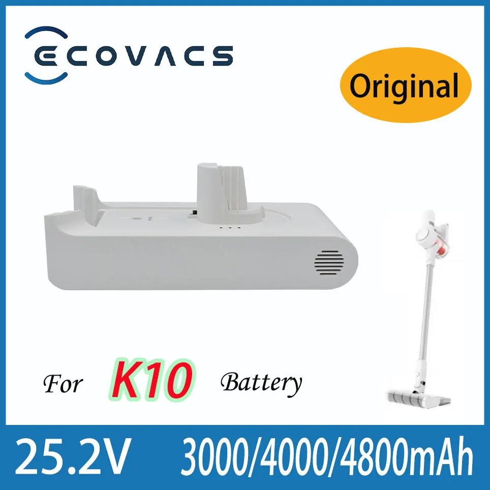 Ecovacs зарядное устройство для K10, Ручной беспроводной аккумулятор 25,2 в 3000/4000/4800 мАч, литий-ионный аккумулятор
Ecovacs зарядное устройство для K10, Ручной беспроводной аккумулятор 25,2 в 3000/4000/4800 мАч, литий-ионный аккумулятор