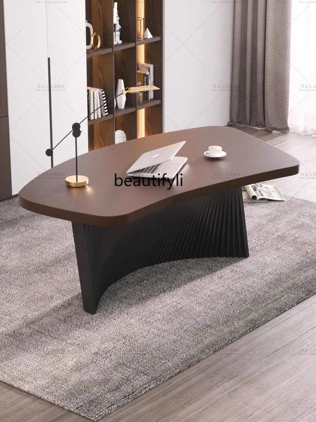 Italian-Style Desk High-Grade Special-Shaped Boss Office Desk for Boss Designer Household Solid Wood Computer Desk
Italian-Style Desk High-Grade Special-Shaped Boss Office Desk for Boss Designer Household Solid Wood Computer Desk