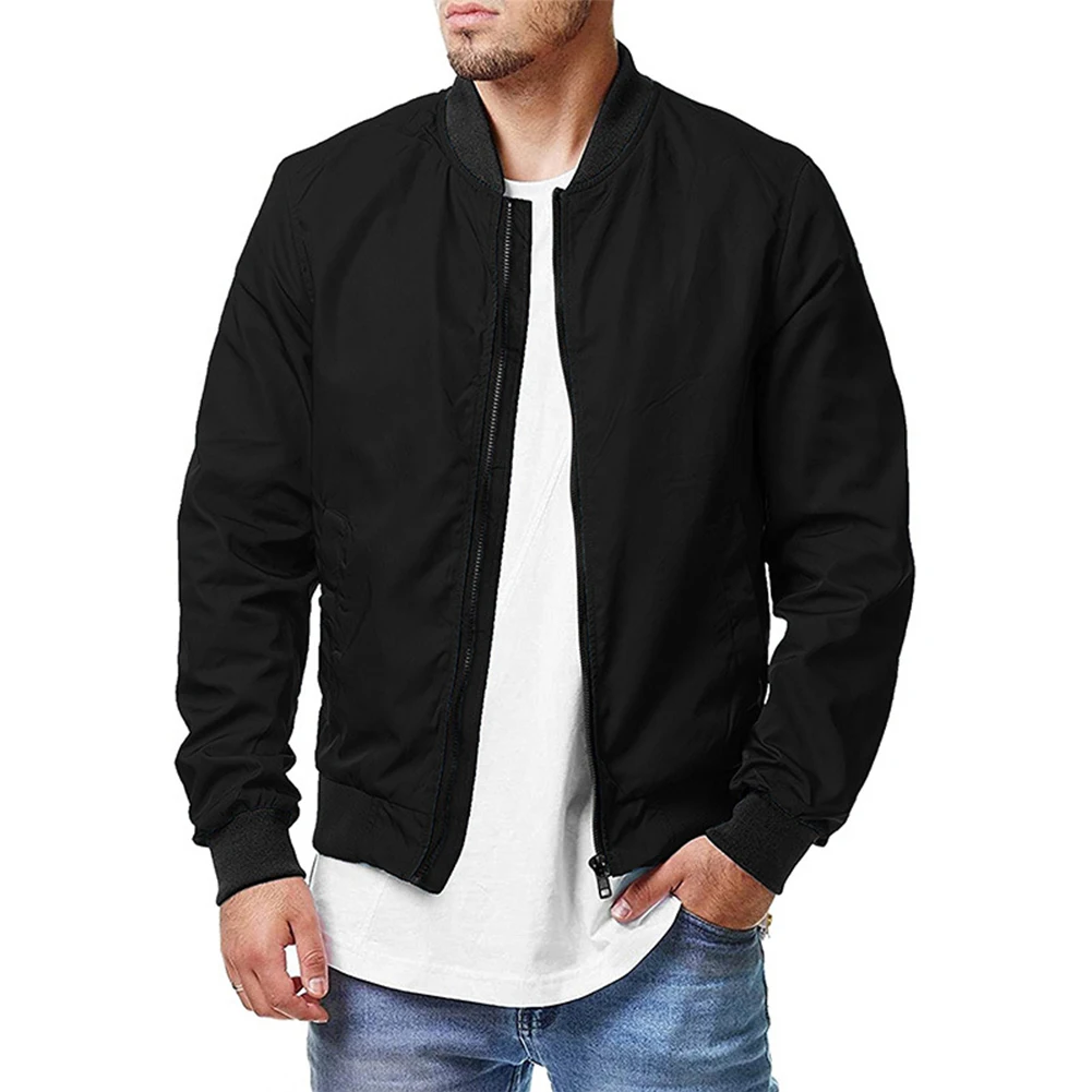 Autumn Winter Coat Outwear Durable Elastic Waist Jacket Long Sleeve Pockets Regular Fit Baseball Smooth Zip Up
Autumn Winter Coat Outwear Durable Elastic Waist Jacket Long Sleeve Pockets Regular Fit Baseball Smooth Zip Up