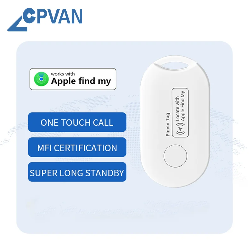 

Устройство отслеживания CPVAN для системы Apple IOS, найдите мое приложение для поиска детей, поисковик для домашних животных, велосипедных сумок, GPS-трекер против потери, умный Bluetooth AirTag