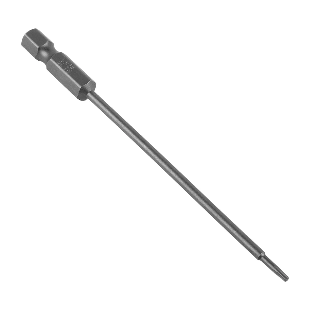 

Hex Shank Magnetic Head Torx Screwdriver Alloy Steel Bit 100mm T7/8/9/10/15/20/25/27/30/40 Security Tamper Proof Star