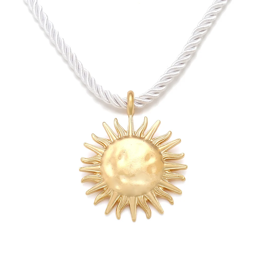 Vintage Metal Sun Flower Pendant Necklace for Women Rope Chain Collar Jewelry Beach Party Fashion Accessories Gift 3 Mallzona S2ac0c71d38b046cfb1b55f60ae672f161 Vintage Metal Sun Flower Pendant Necklace for Women Rope Chain Collar Jewelry Beach Party Fashion Accessories Gift Mallzona