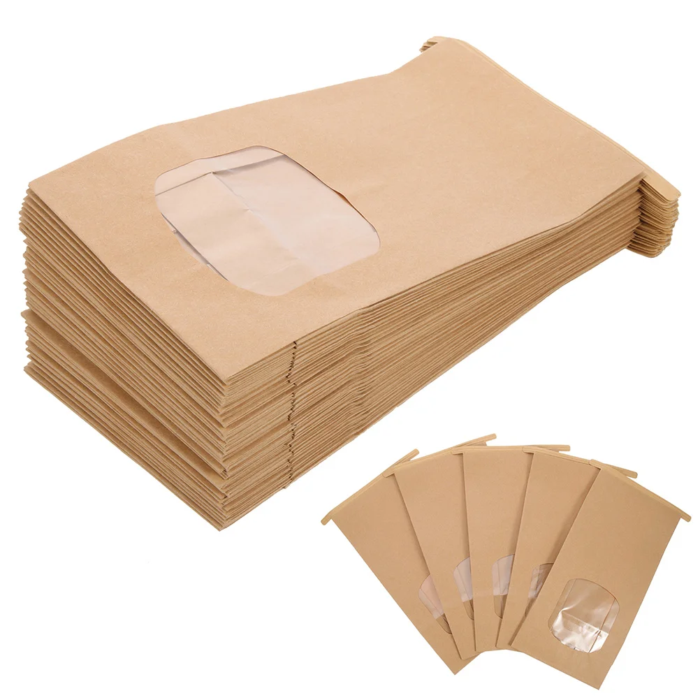 50pcs Cookie Bags Bakery Bags Bread Bags Toast Pouches Baking Paper Bags with Clear Window
50pcs Cookie Bags Bakery Bags Bread Bags Toast Pouches Baking Paper Bags with Clear Window