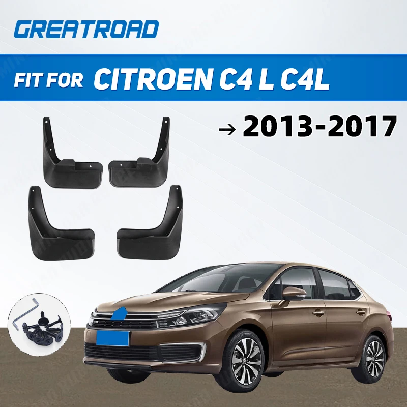 Car Front Rear Mudguards For Citroen C4 L C4L 2013 2014 2015 2016 2017 Sedan Accessories Mud Flap 1Set Fenders
Car Front Rear Mudguards For Citroen C4 L C4L 2013 2014 2015 2016 2017 Sedan Accessories Mud Flap 1Set Fenders