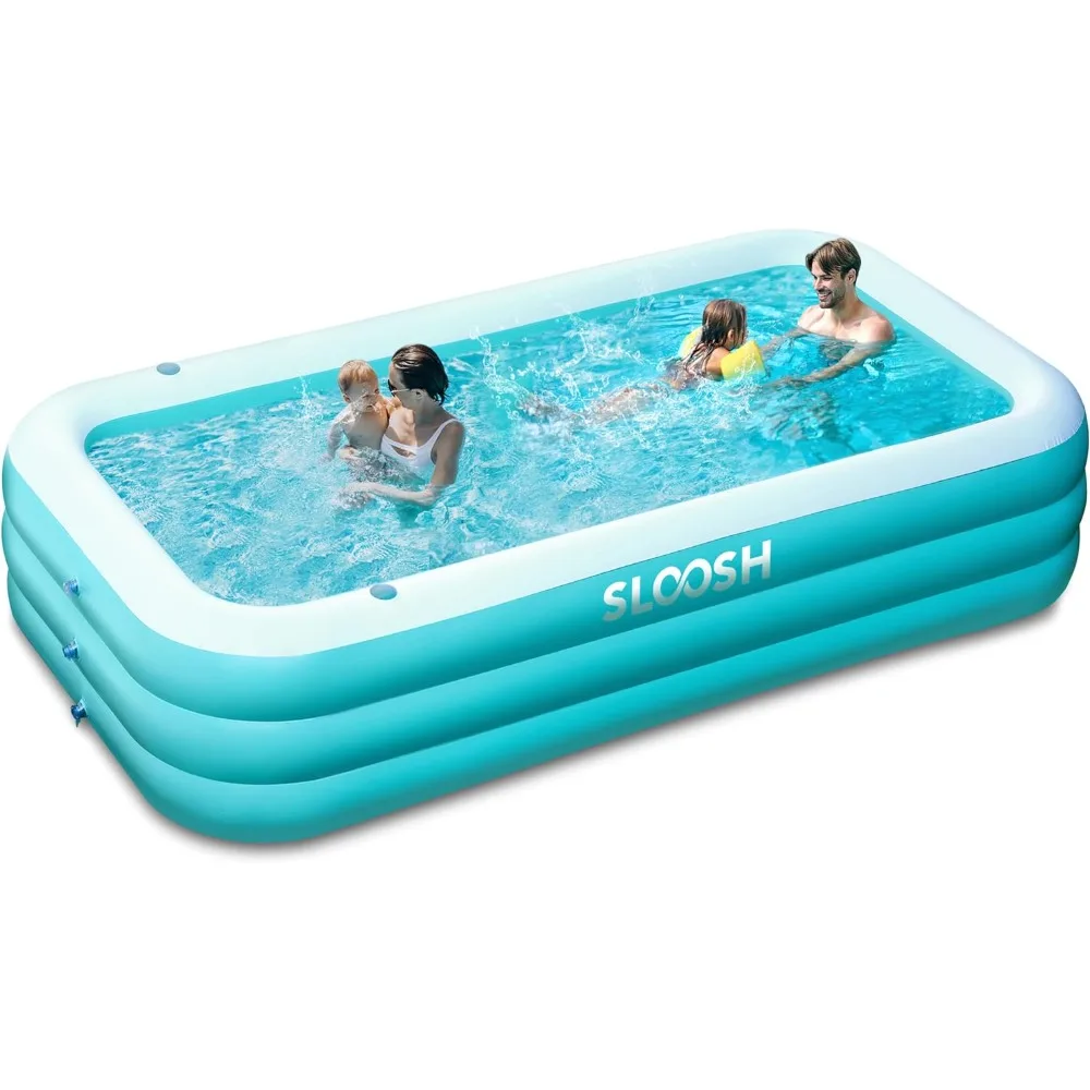 Sloosh Inflatable Pool with Seats,125"x68"x22" Full-Sized Inflatable Swimming Pool, Durable Thickened Above Ground Swimming Pool
Sloosh Inflatable Pool with Seats,125"x68"x22" Full-Sized Inflatable Swimming Pool, Durable Thickened Above Ground Swimming Pool