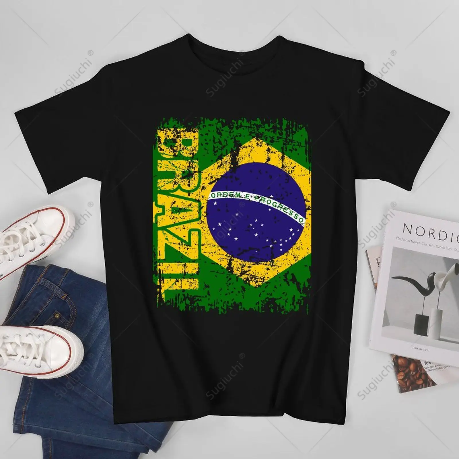 Unisex Men Vintage Retro BRAZIL BRASIL Flag Distressed BRAZIL Tshirt Tees T Shirts Women Boys 100% Cotton T-Shirt
Unisex Men Vintage Retro BRAZIL BRASIL Flag Distressed BRAZIL Tshirt Tees T Shirts Women Boys 100% Cotton T-Shirt