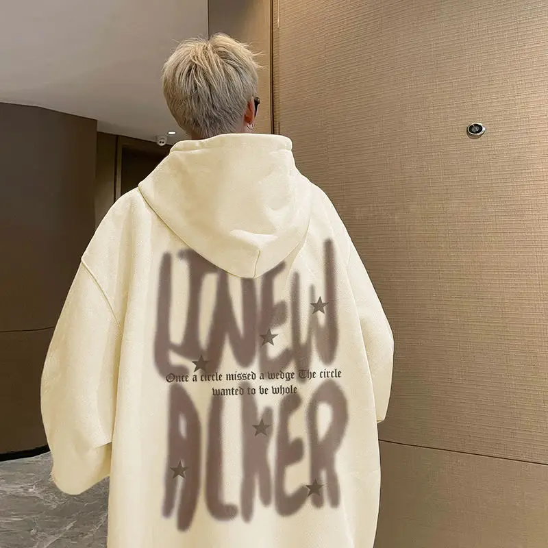 American Autumn and Winter Couple Personality Letter Printing Hooded Sweater for Men and Women Loose Relaxed Harajuku Y2K Top
American Autumn and Winter Couple Personality Letter Printing Hooded Sweater for Men and Women Loose Relaxed Harajuku Y2K Top