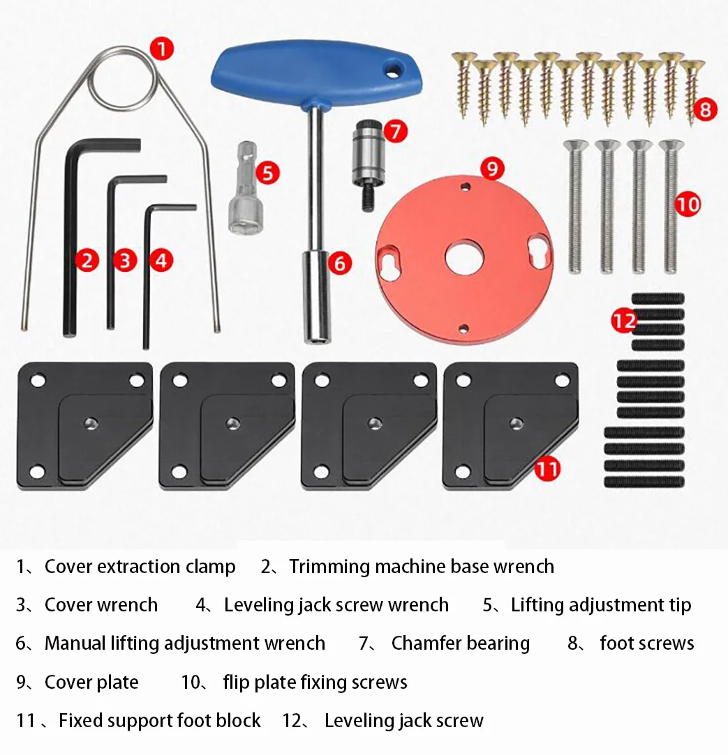 Woodworking Tools, Trimming Machine Flip Lift Table, Fine Adjustment Lift Milling Cutter for Chamfering
Woodworking Tools, Trimming Machine Flip Lift Table, Fine Adjustment Lift Milling Cutter for Chamfering