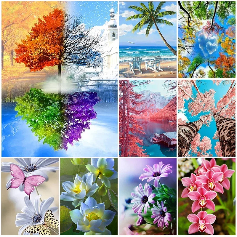 Scenery 5D Diamond Painting Trees Flowers Diamond Mosaic Full Circle Drill Embroidery Rhinestones Cross Stitch Home Decor
Scenery 5D Diamond Painting Trees Flowers Diamond Mosaic Full Circle Drill Embroidery Rhinestones Cross Stitch Home Decor