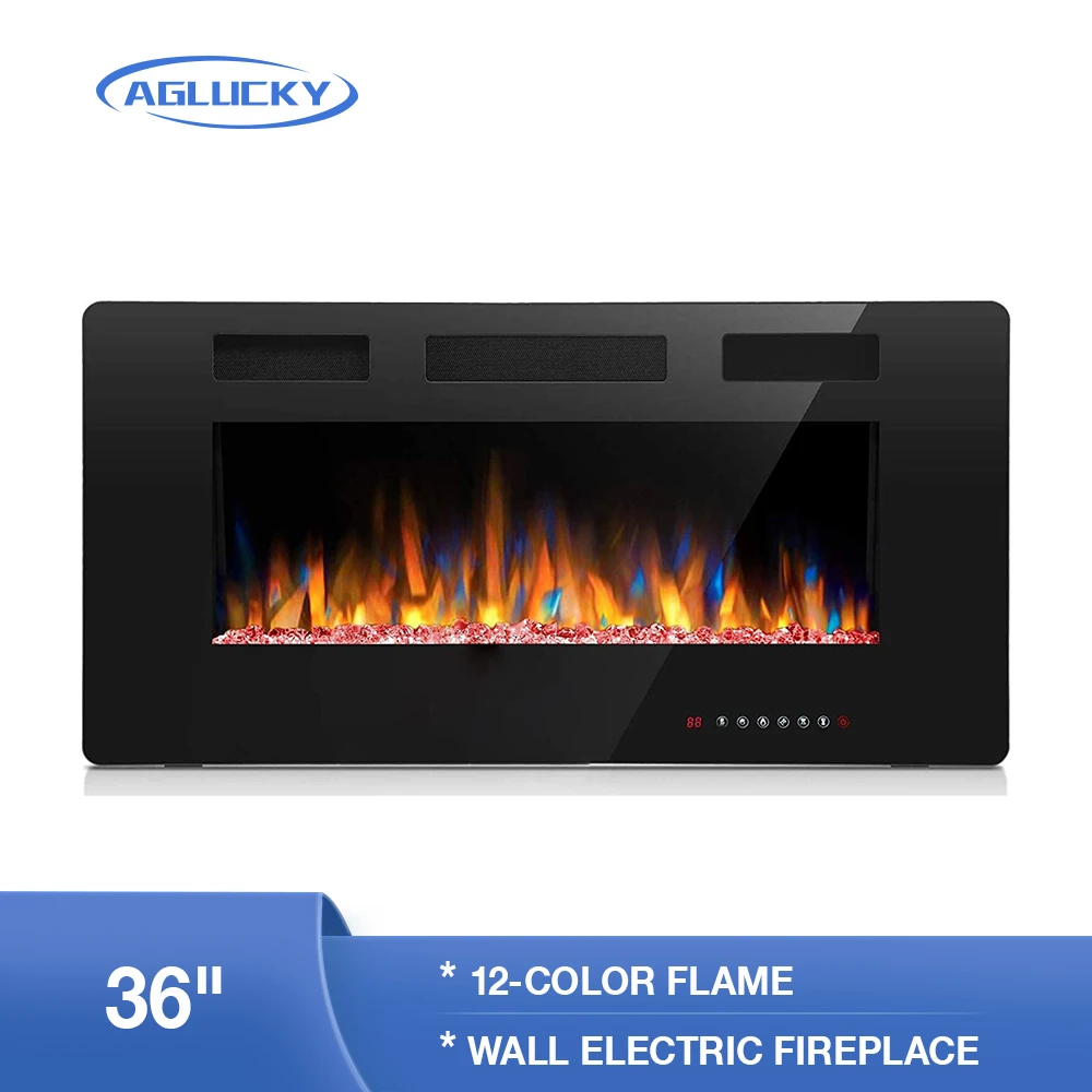 AGLUCKY Electric Fireplace 36 inch in-Wall Recessed Wall Mounted 750/1500W Fireplace Heater Touch Screen Remote Control Timer
AGLUCKY Electric Fireplace 36 inch in-Wall Recessed Wall Mounted 750/1500W Fireplace Heater Touch Screen Remote Control Timer