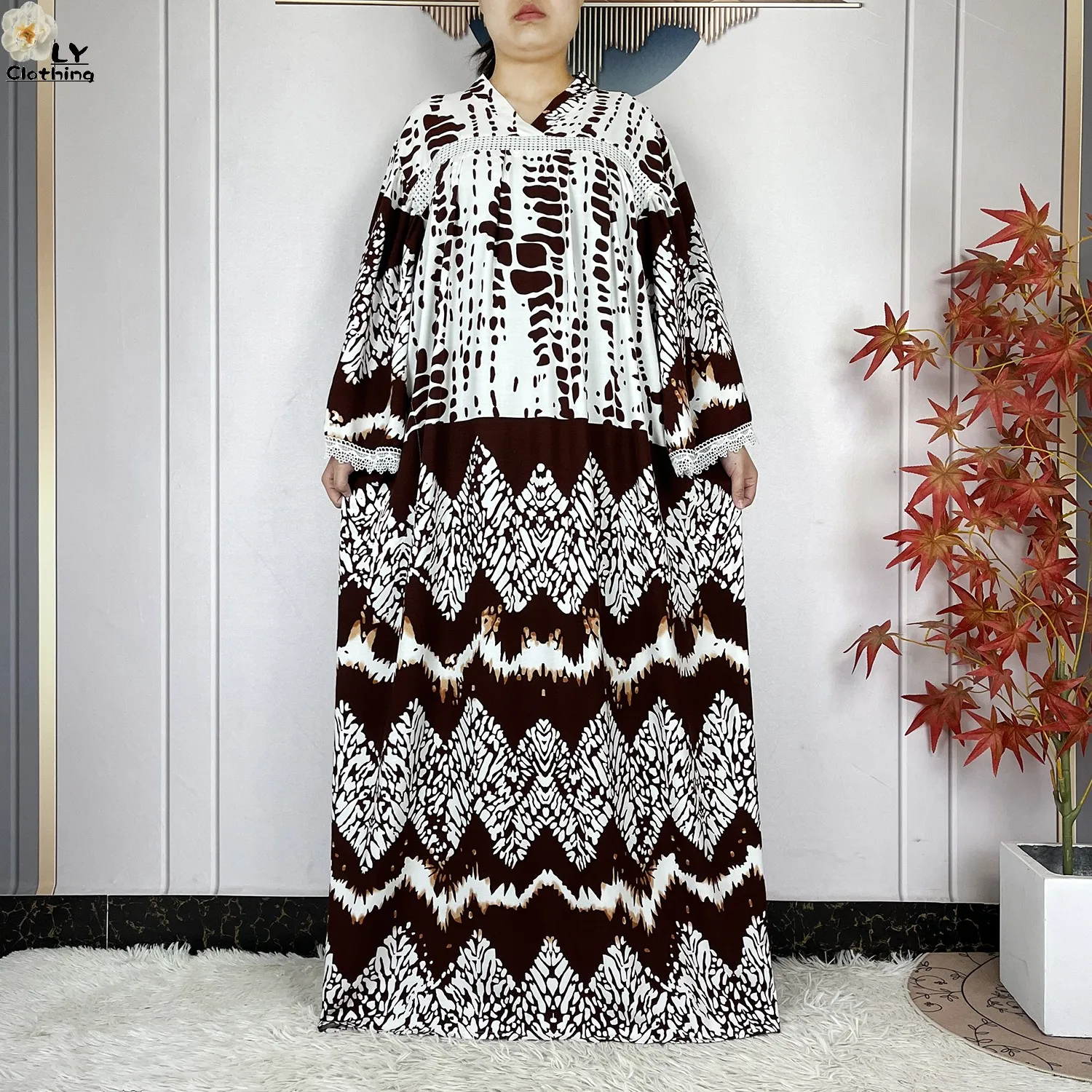 أحدث عباءة أفريقية لعام 2026 مطبوعة من القطن الخالص للنساء، فستان طويل فضفاض، أزياء دبي العصرية للعطلات والحفلات مع وشاح كبير أحدث عباءة أفريقية لعام 2026 مطبوعة من القطن الخالص للنساء، فستان طويل فضفاض، أزياء دبي العصرية للعطلات والحفلات مع وشاح كبير