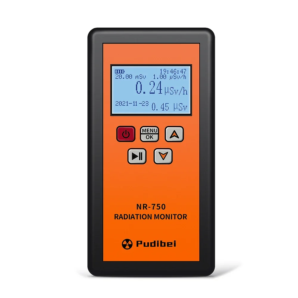 

Nuclear Radiation Detector NR-750/850/950 Geiger Counter Radiation Dosimeter β Y X-ray Personal Dosimeter Detection LCD Display