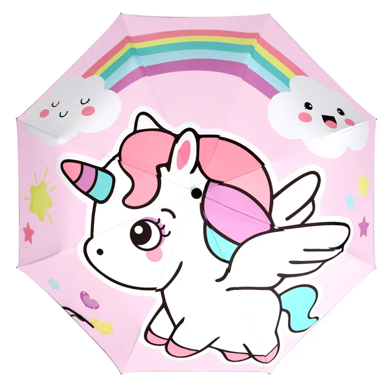 Children Automatic Umbrella Rain Kids Lovely Unicorn Folding Umbrellas Windproof Black Coating Anti UV Parasol Girl Boy Umbrella
Children Automatic Umbrella Rain Kids Lovely Unicorn Folding Umbrellas Windproof Black Coating Anti UV Parasol Girl Boy Umbrella