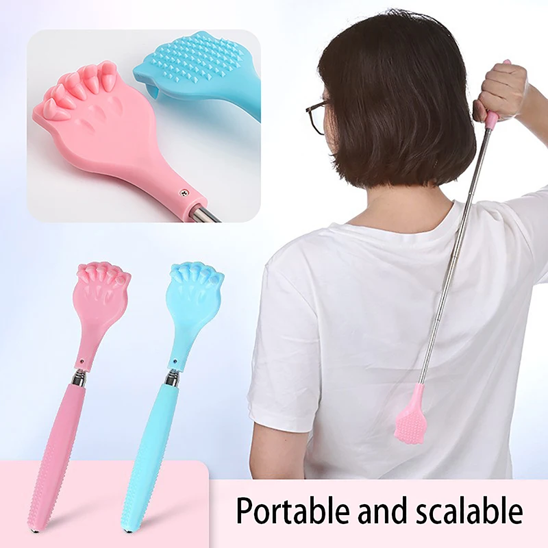 

Five Sections Handle Telescopic Back Scratcher For Itch Massager Back Scraper Massage Back Scratcher Relieve Anti-itch Tool