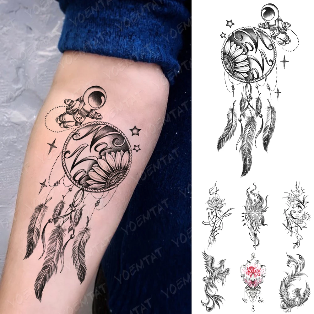 Waterproof Temporary Tattoo Sticker Cute Small Star Astronaut Sunflower Dreamcatcher Festival Body Art Arm Fake Tatto Men Women
Waterproof Temporary Tattoo Sticker Cute Small Star Astronaut Sunflower Dreamcatcher Festival Body Art Arm Fake Tatto Men Women