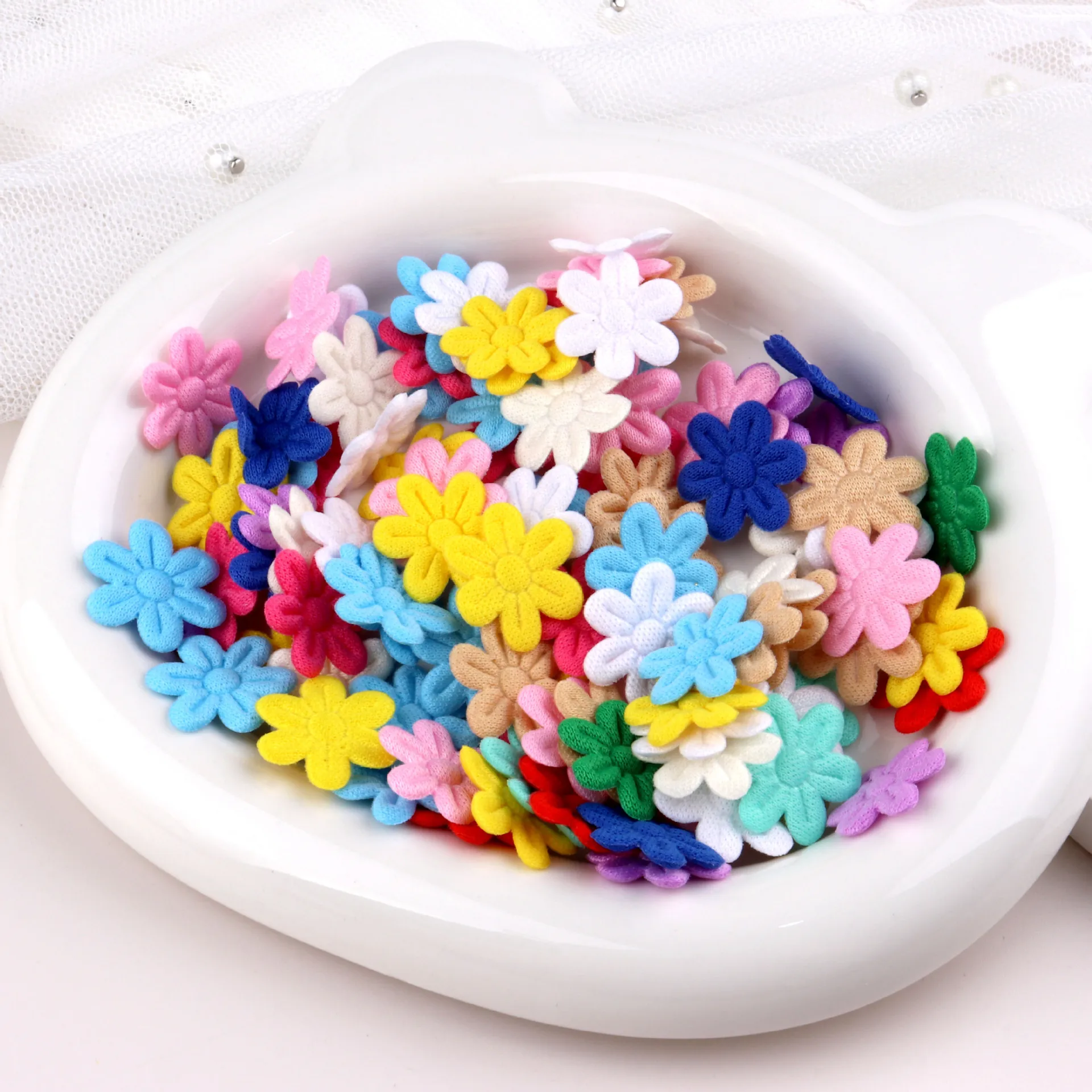 100pcs/Lot Small Flower Appliques Felt Patches For Crafts Clothing Scrapbooking Accessories Felt Fabric Sheets Patchwork Sewing
100pcs/Lot Small Flower Appliques Felt Patches For Crafts Clothing Scrapbooking Accessories Felt Fabric Sheets Patchwork Sewing
