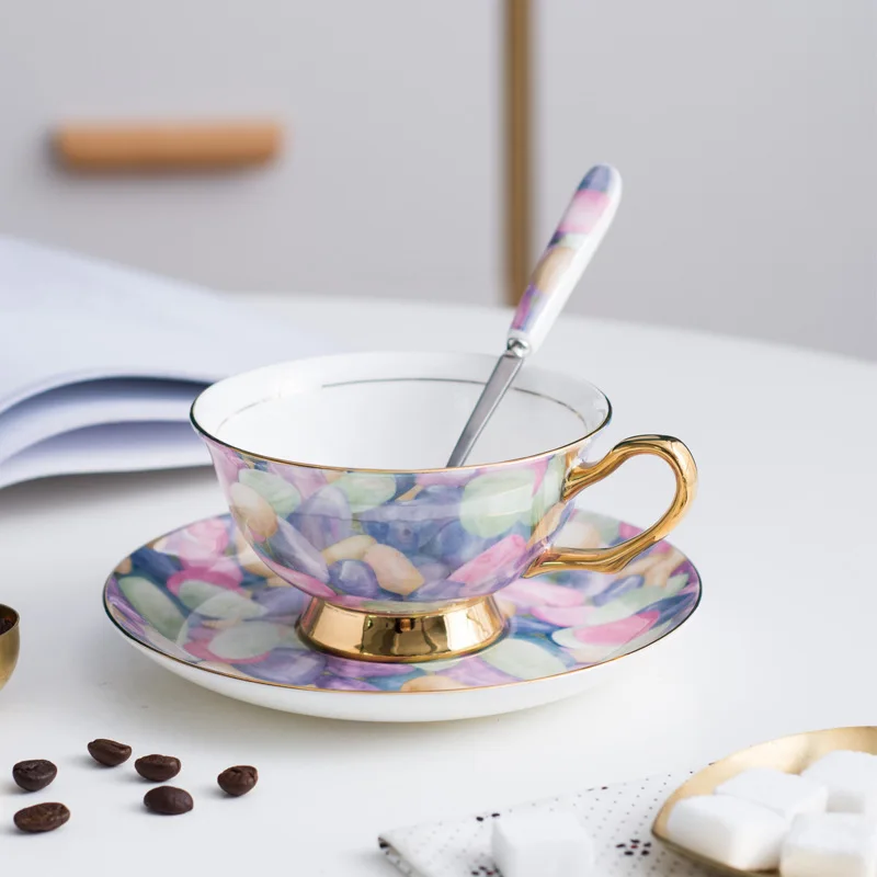 Nordic Style Ceramic Coffee Cup Bone China Coffee Cup Saucer Creative Household Tea Cup Light Luxury Vintage Cup Pink
Nordic Style Ceramic Coffee Cup Bone China Coffee Cup Saucer Creative Household Tea Cup Light Luxury Vintage Cup Pink