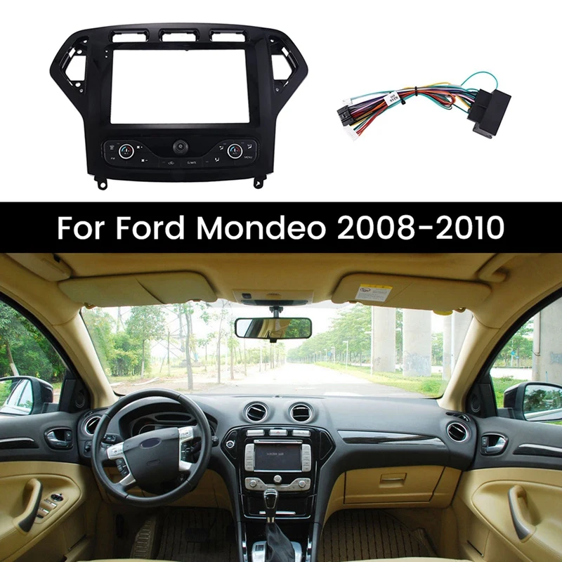 

Car Frame Fascia Adapter Canbus Box Decoder For Ford Mondeo 2008-2010 Android Radio Dash Fitting Panel Kit Spare Parts