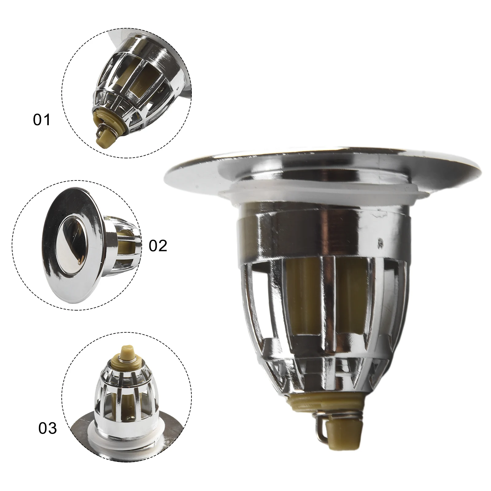 Universal Bathroom Sink Plug Stopper Pop-Up Bounce Core Anti-odor Drain Sink Filter Wash Basin Bath Stopper Bathroom Accessories
Universal Bathroom Sink Plug Stopper Pop-Up Bounce Core Anti-odor Drain Sink Filter Wash Basin Bath Stopper Bathroom Accessories