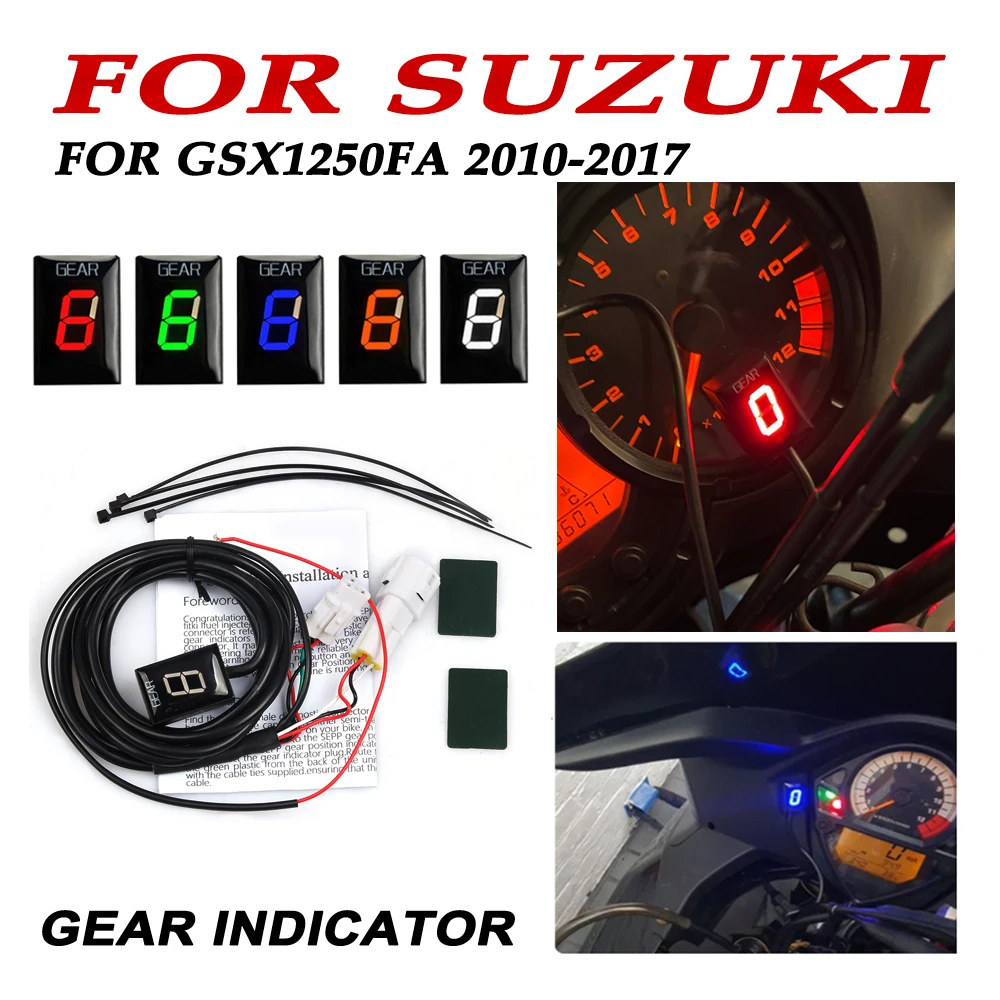 

Gear Indicator For Suzuki GSX1250FA GSX 1250 FA 2010 - 2016 2017 GSX 1250FA Motorcycle Accessories 1-6 Speed Gear Display Meter