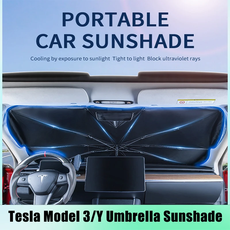 ModelY 2023, Солнцезащитный зонт, складной солнцезащитный Зонт Tesla Model 3, Автоматический чехол на переднее окно для блока УФ-лучей и защиты от солнца
ModelY 2023, Солнцезащитный зонт, складной солнцезащитный Зонт Tesla Model 3, Автоматический чехол на переднее окно для блока УФ-лучей и защиты от солнца