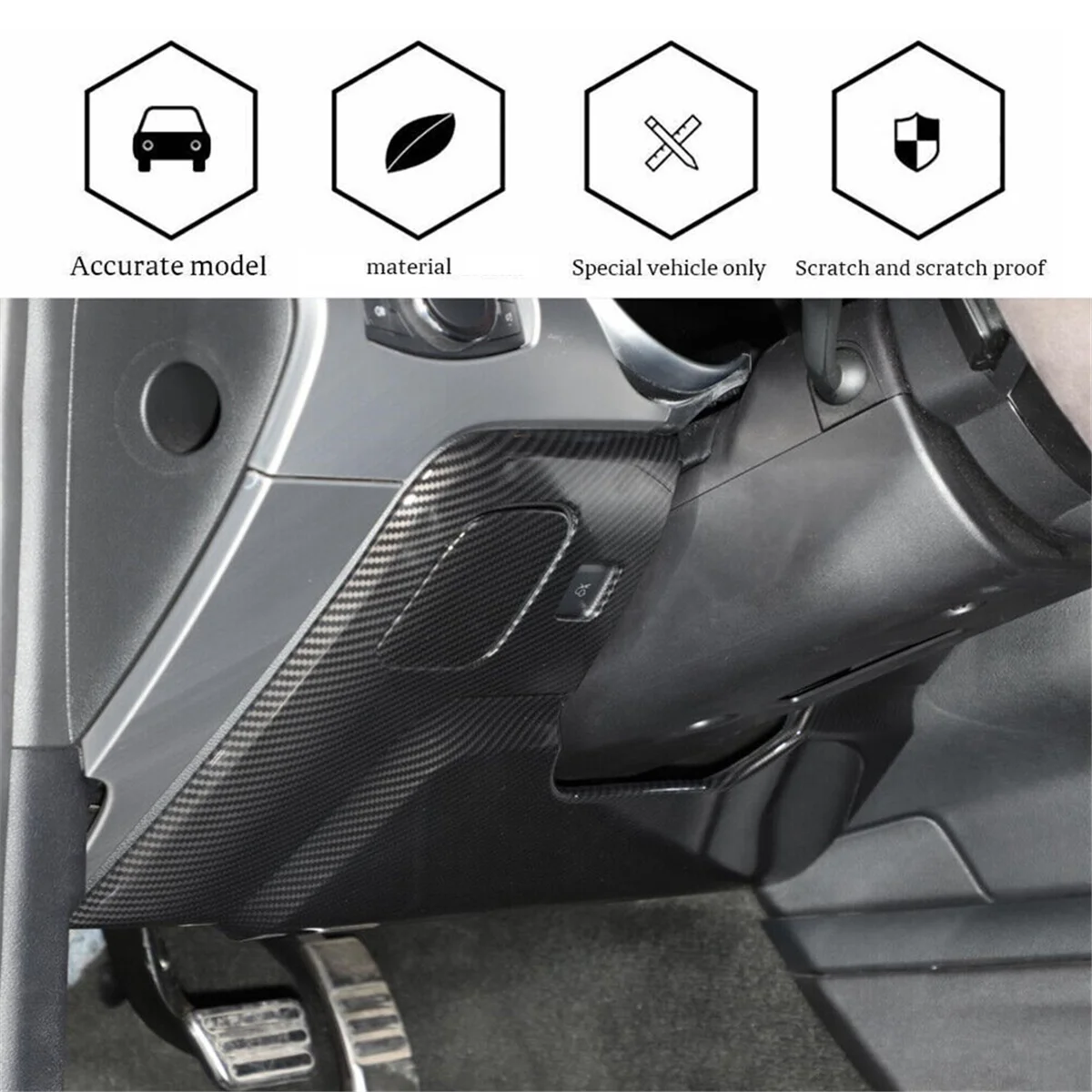 Carbon Fiber Steering Wheel Under Decoration Cover Trim Stickers for Ford Mustang 2015-2021 Interior Accessories
Carbon Fiber Steering Wheel Under Decoration Cover Trim Stickers for Ford Mustang 2015-2021 Interior Accessories