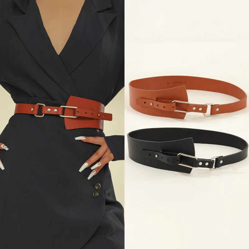 Модный тренд с юбкой широкий пояс женское универсальное платье пальто украшение на талию Закрытая талия из искусственной кожи поясной чехол 
Модный тренд с юбкой широкий пояс женское универсальное платье пальто украшение на талию Закрытая талия из искусственной кожи поясной чехол