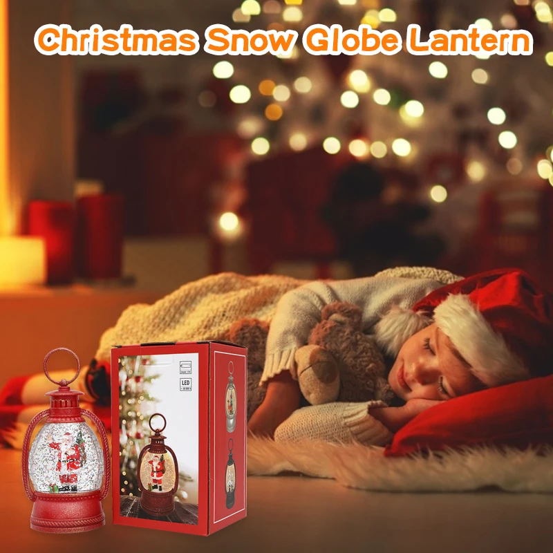 Lighted Christmas Snow Globe Lantern Battery Operated LED Night Light with Hook Christmas Tree Ornaments Gift Ideas Family Gift
Lighted Christmas Snow Globe Lantern Battery Operated LED Night Light with Hook Christmas Tree Ornaments Gift Ideas Family Gift