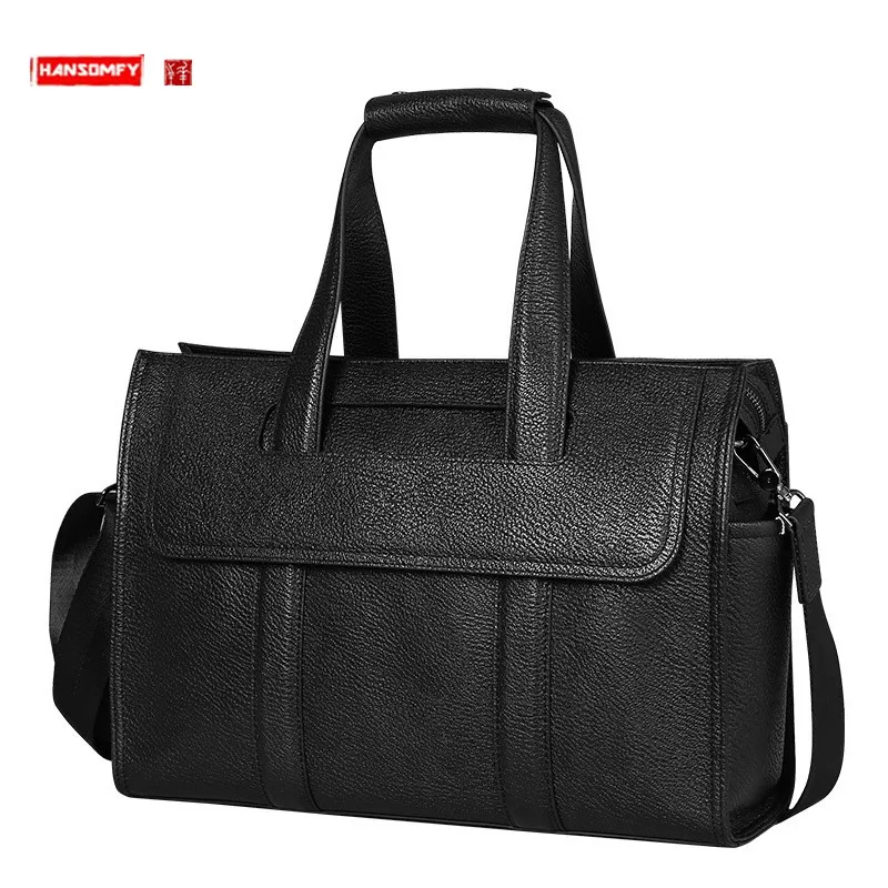Men's Bag Leather Handbag For Men Cow Leather 15.6-Inch Computer Bag Business Large Capacity Briefcase Shoulder Messenger Bags
Men's Bag Leather Handbag For Men Cow Leather 15.6-Inch Computer Bag Business Large Capacity Briefcase Shoulder Messenger Bags