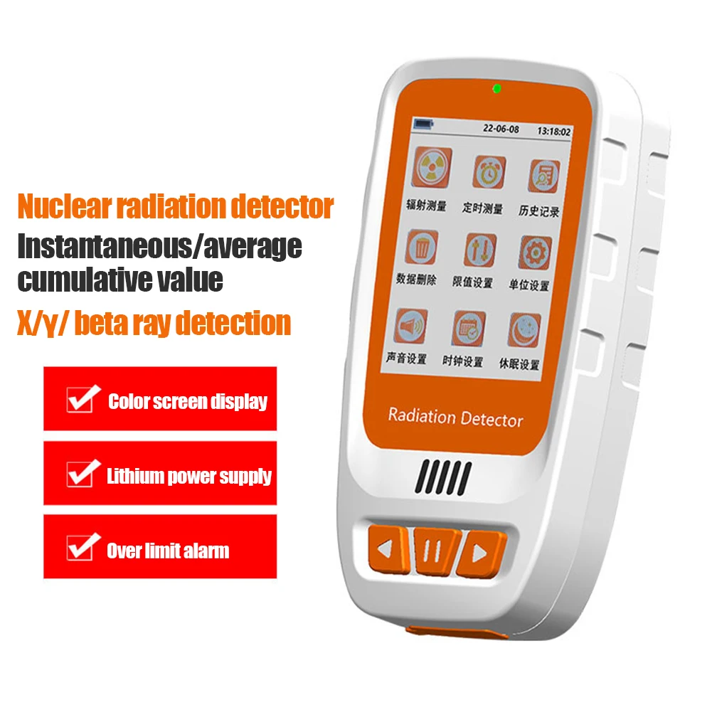 

Portable Geiger Counter Nuclear Radiation Detector Personal Dosimeter X-ray Beta Gamma Detector LCD Radioactive Tester