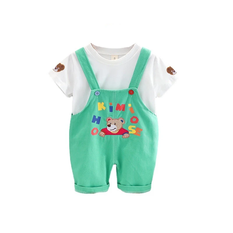 New Summer Baby Clothes Suit Children Boys Girls Casual Cotton T-Shirt Overalls 2Pcs/Sets Toddler Sports Costume Kids Sportswear
New Summer Baby Clothes Suit Children Boys Girls Casual Cotton T-Shirt Overalls 2Pcs/Sets Toddler Sports Costume Kids Sportswear