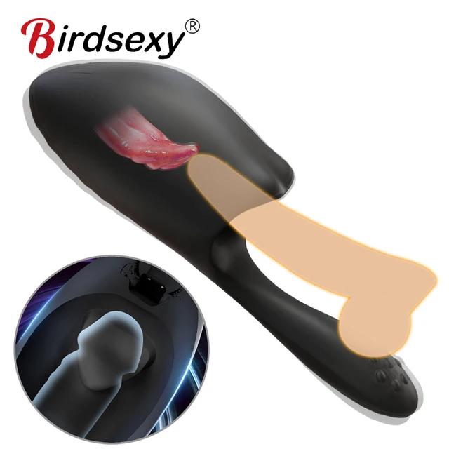 Tasse de léchage de langue automatique pour hommes, vibrateur à 10 vitesses, entraîneur de retard de pénis, masseur de gland, jouets sexuels pour adultes de 18 ans et plus 1