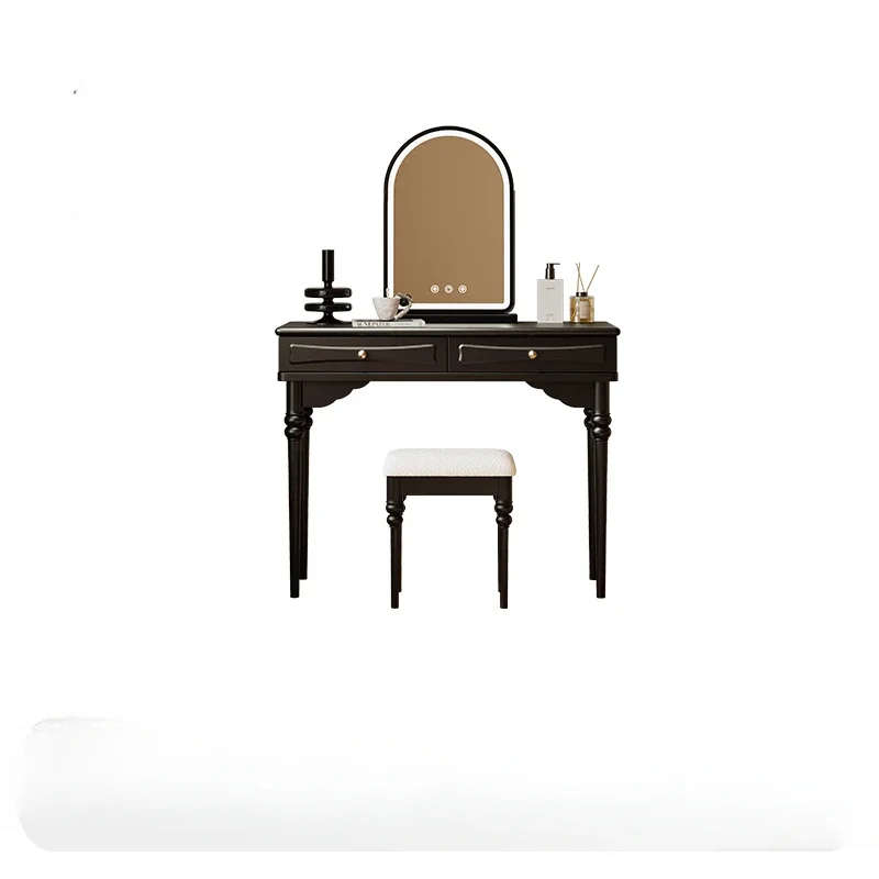 American Style French Style Retro Master Bedroom Dressing Table Storage Cabinet Desk Home Black Makeup Table
American Style French Style Retro Master Bedroom Dressing Table Storage Cabinet Desk Home Black Makeup Table