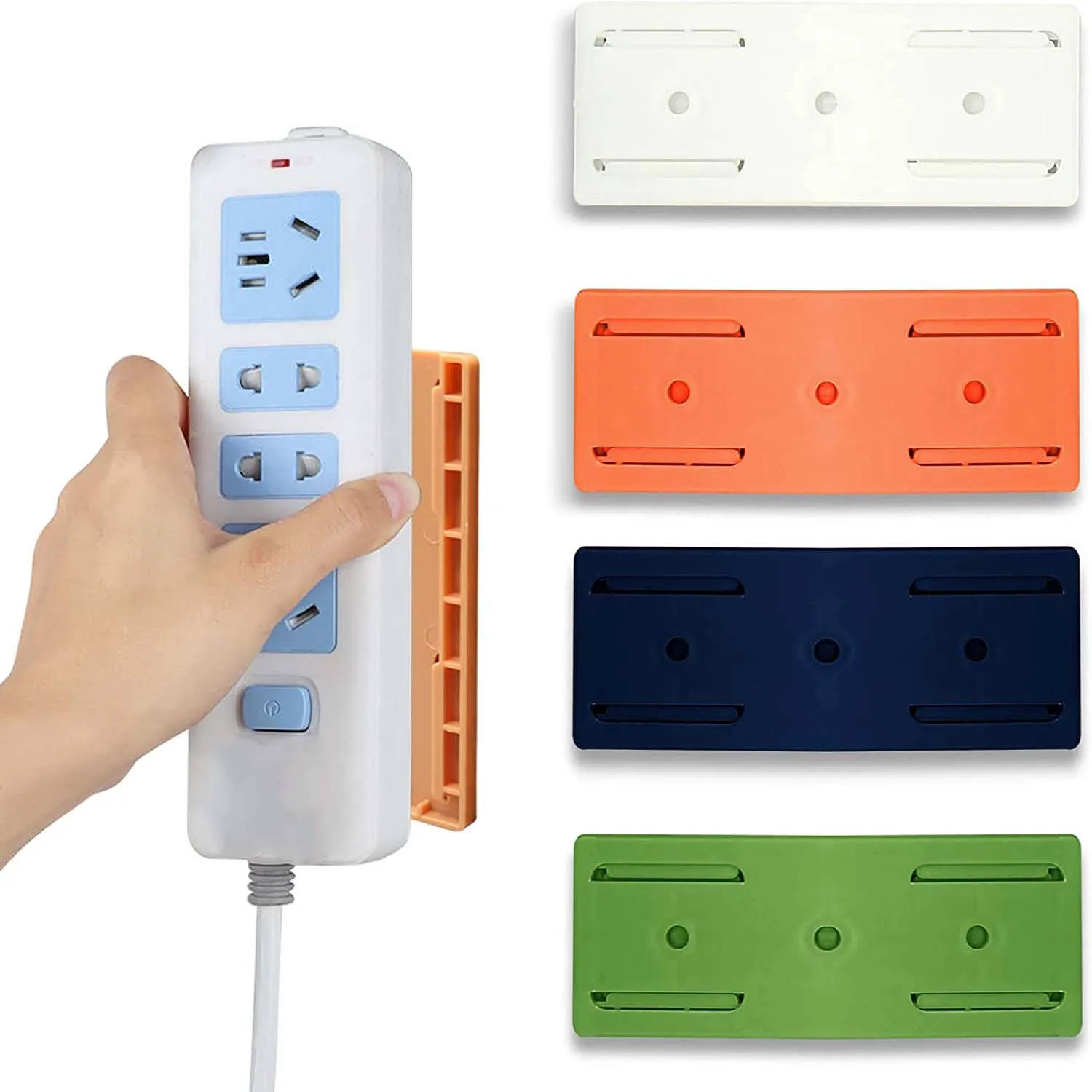 1pc Wall-Mounted Socket Fixer Sticker Punch-free Home Self-Adhesive Plug Fixer Cable Wire Organizer Seamless Power Strip Holder
1pc Wall-Mounted Socket Fixer Sticker Punch-free Home Self-Adhesive Plug Fixer Cable Wire Organizer Seamless Power Strip Holder
