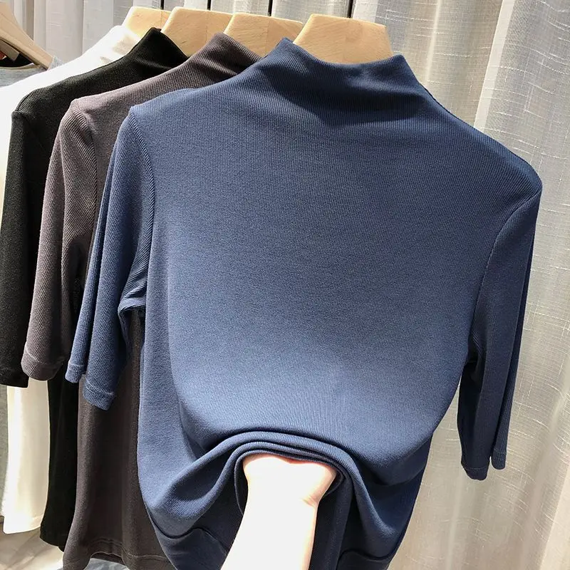 New Arrivals 2023 Stylish Plush Thermal Slim Fit High Collar T-Shirts Stretch Casual Tops Autumn Winter Women Long Sleeve Top
New Arrivals 2023 Stylish Plush Thermal Slim Fit High Collar T-Shirts Stretch Casual Tops Autumn Winter Women Long Sleeve Top