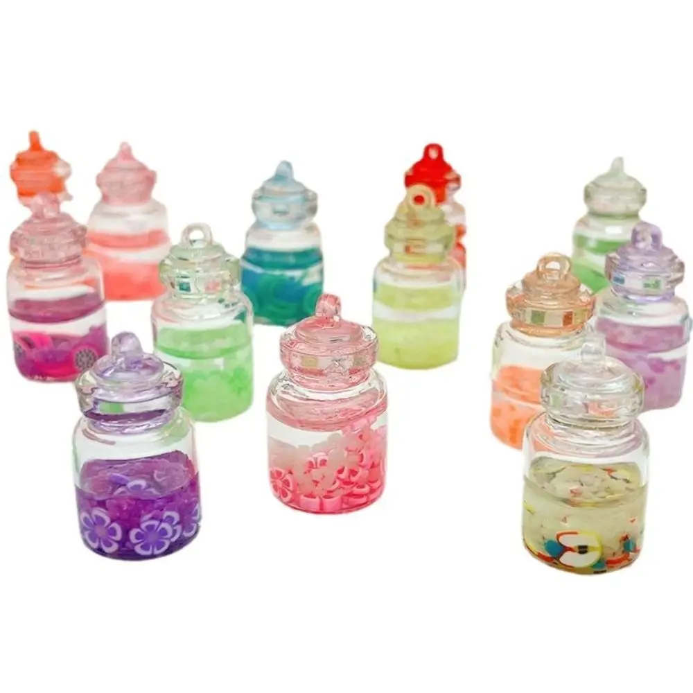 

10Pcs Luminous Drifting Tiny Jars Lucky Transparent Wishing Bottle Drop glue Mini Small Drift Bottle Jewelry