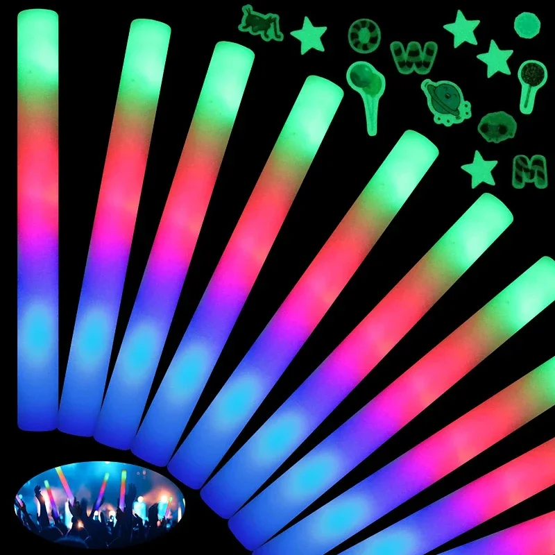 Foam Glow Sticks for Wedding LED Light Up Foam Sticks Colorful Flashing Sticks Birthday Easter Party Supplies Glow In The Dark
Foam Glow Sticks for Wedding LED Light Up Foam Sticks Colorful Flashing Sticks Birthday Easter Party Supplies Glow In The Dark