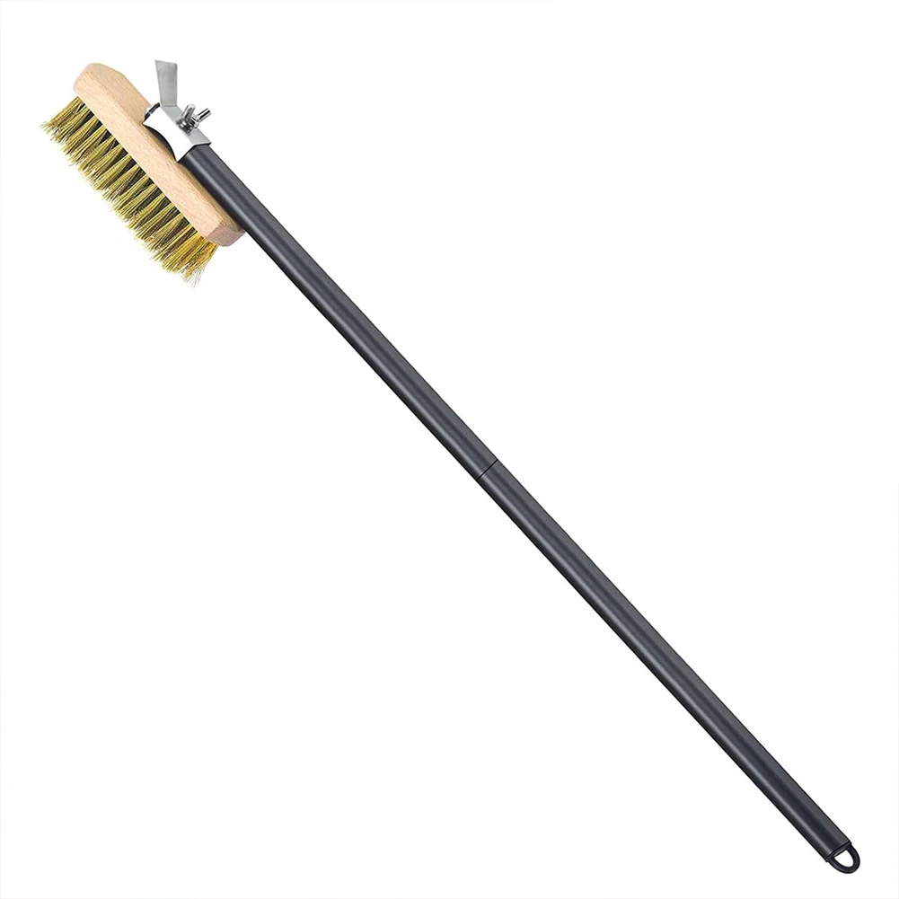 Pizza Oven Brush With Scraper Brass Bristles Pizza Brush Kitchen Cleaning Brush Pizza Tool Grill Scraper Heat-resistant Brush
Pizza Oven Brush With Scraper Brass Bristles Pizza Brush Kitchen Cleaning Brush Pizza Tool Grill Scraper Heat-resistant Brush