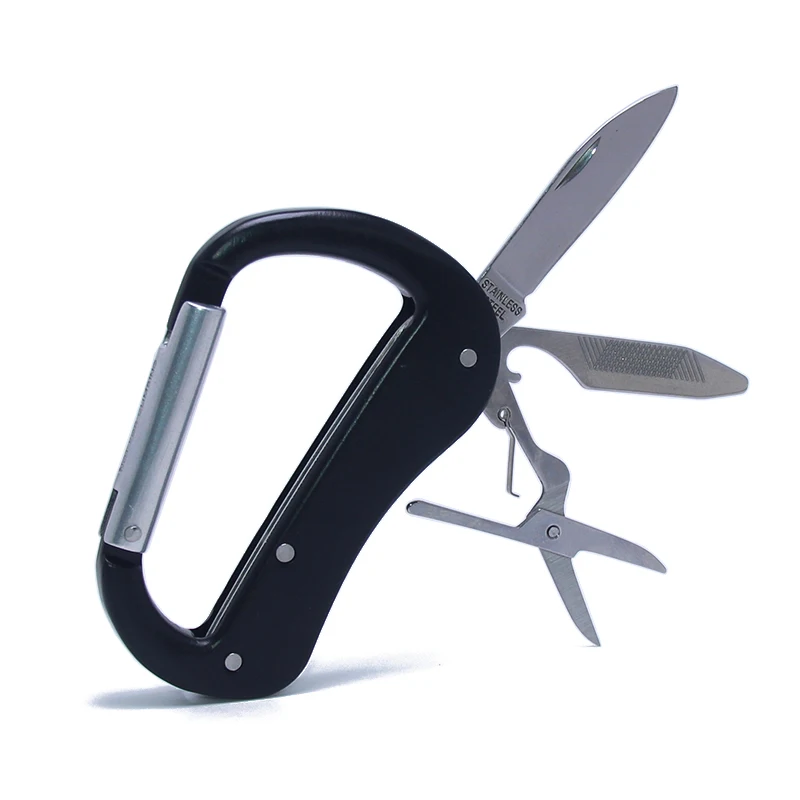 EDC Multifunction Camp Hanger Outdoor Buckle Mini Scissors Nail File Knife Combination Travel Metal Hook Carabiner Multi Tool
EDC Multifunction Camp Hanger Outdoor Buckle Mini Scissors Nail File Knife Combination Travel Metal Hook Carabiner Multi Tool