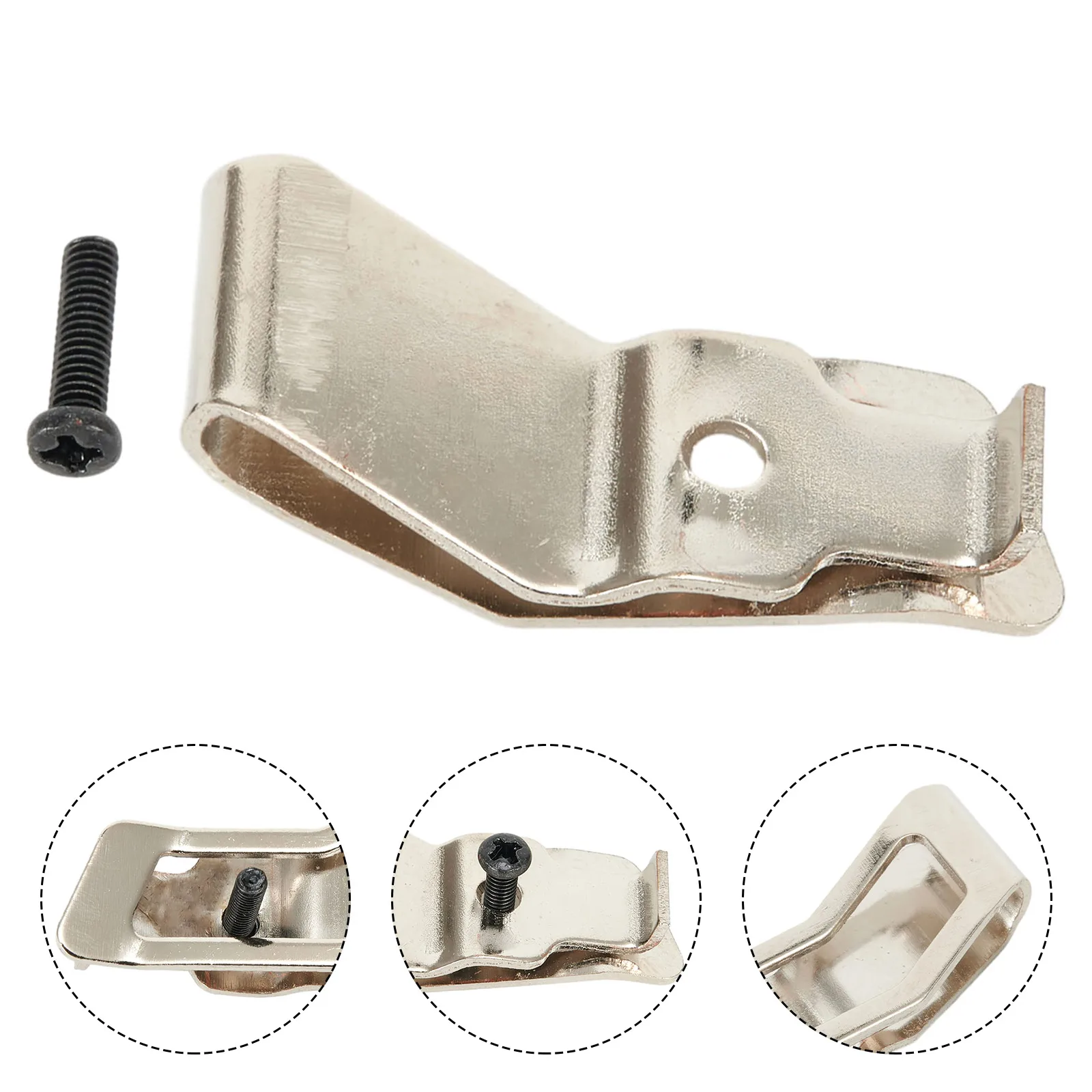 Power Tool Parts Belt Clip Belt Clip 42-70-0495 Belt Clip Belt Hook Clip Screw Drill Belt Clips Screws Silver Color
Power Tool Parts Belt Clip Belt Clip 42-70-0495 Belt Clip Belt Hook Clip Screw Drill Belt Clips Screws Silver Color