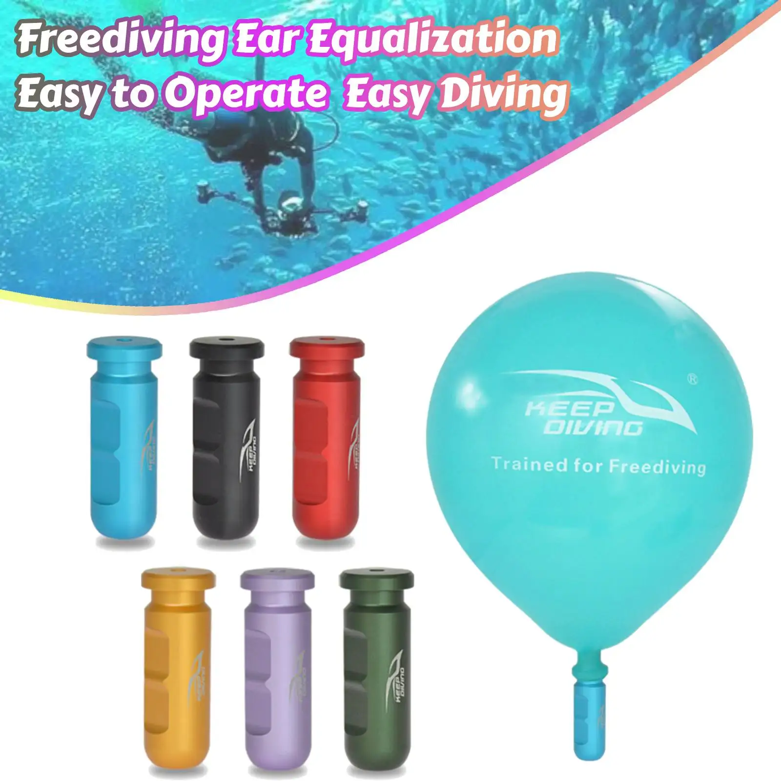 Frenzel Ear Equalization Training Tool Apnea Auxiliary Balance Practing Tools Aluminum Alloy Freediving Spearfishing Underwater
Frenzel Ear Equalization Training Tool Apnea Auxiliary Balance Practing Tools Aluminum Alloy Freediving Spearfishing Underwater