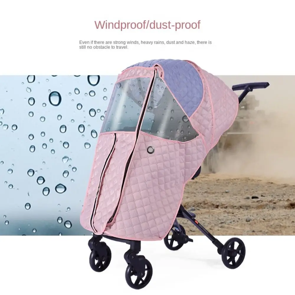 Zipper Open Thicken Rain Cover Waterproof Carriage Canopy Cover Pushchairs Raincoat Stroller Wind Shield Stroller Rain Cover
Zipper Open Thicken Rain Cover Waterproof Carriage Canopy Cover Pushchairs Raincoat Stroller Wind Shield Stroller Rain Cover
