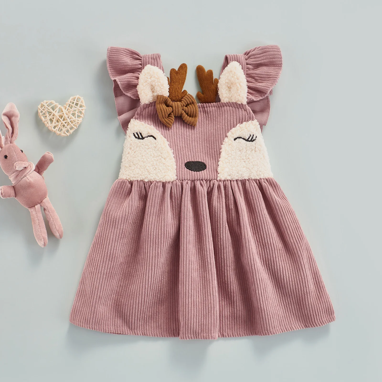 3M-3Y Infant Toddler Baby Girl Christmas Dress Deer Bow Strap Dresses For Girls Xmas Clothing Corduroy Costumes
3M-3Y Infant Toddler Baby Girl Christmas Dress Deer Bow Strap Dresses For Girls Xmas Clothing Corduroy Costumes