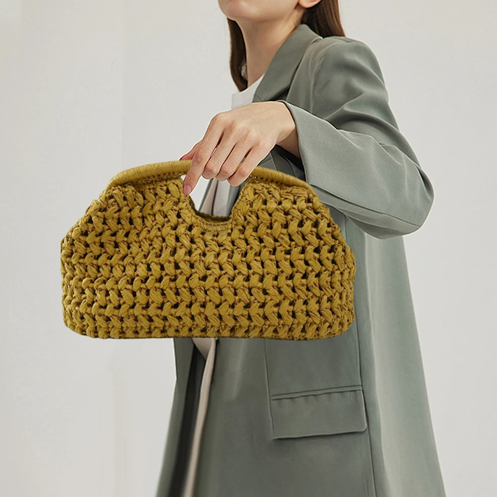 Elegant Woven Raffia Clutch Bag - Summer Fashion Handbag for Evening & Travel 14 S2aeb266b10ff44b1a23d3cb7e368e67ct