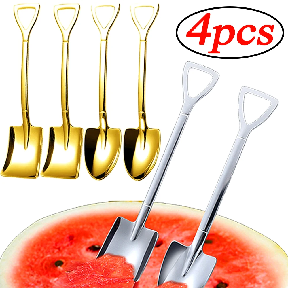 4/2/1Pcs Stainless Steel Watermelon Spoon Coffee Ice Cream Tea Stirring Dessert Spoons Creative Golden Silver Home Kitchen Scoop
4/2/1Pcs Stainless Steel Watermelon Spoon Coffee Ice Cream Tea Stirring Dessert Spoons Creative Golden Silver Home Kitchen Scoop