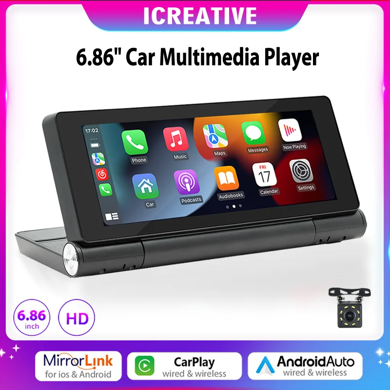 6,86 ''автомобильный MP5 плеер сенсорный экран Dash Mirrorlink беспроводной CarPlay Android автомобильный экран для телефона Портативный BT/AUX/FM передача
6,86 ''автомобильный MP5 плеер сенсорный экран Dash Mirrorlink беспроводной CarPlay Android автомобильный экран для телефона Портативный BT/AUX/FM передача