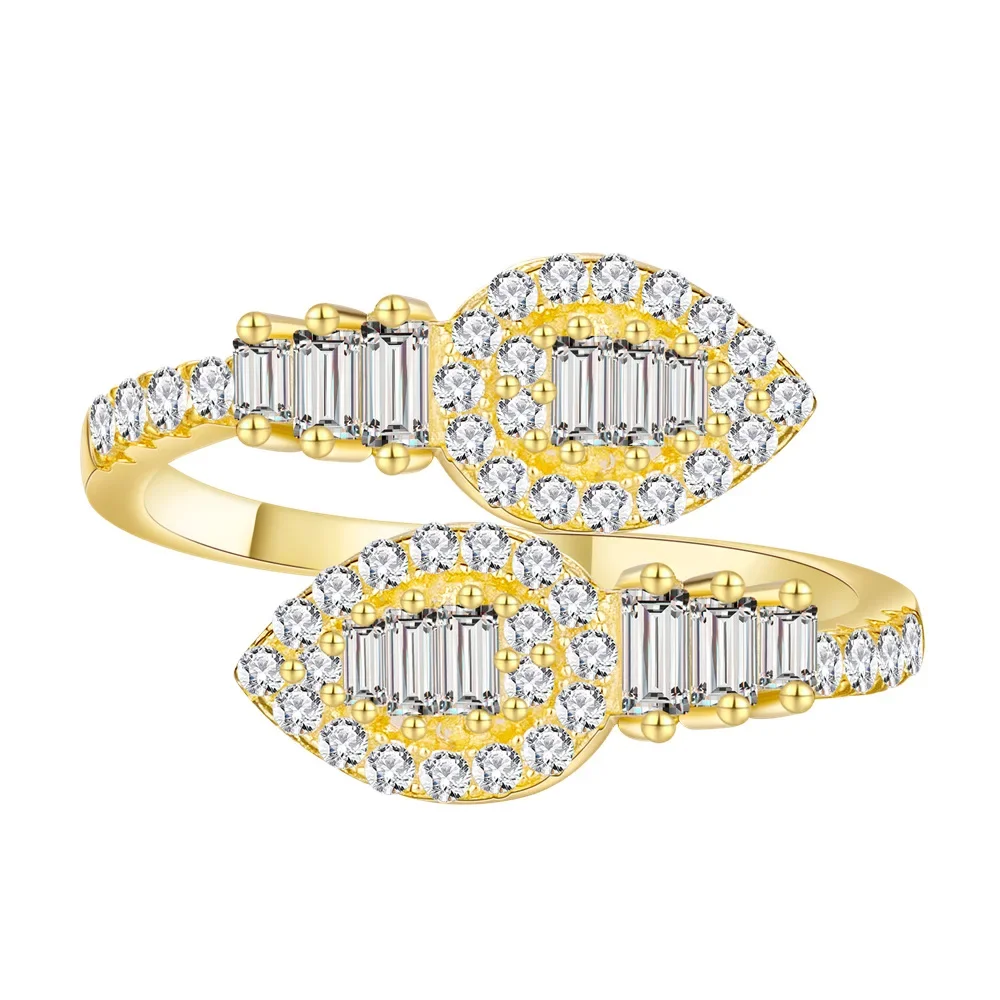 

Original Surround Snake Shaped Full Diamond Ring for Women's Light Luxury Niche Design Small and Versatile, Minimalist