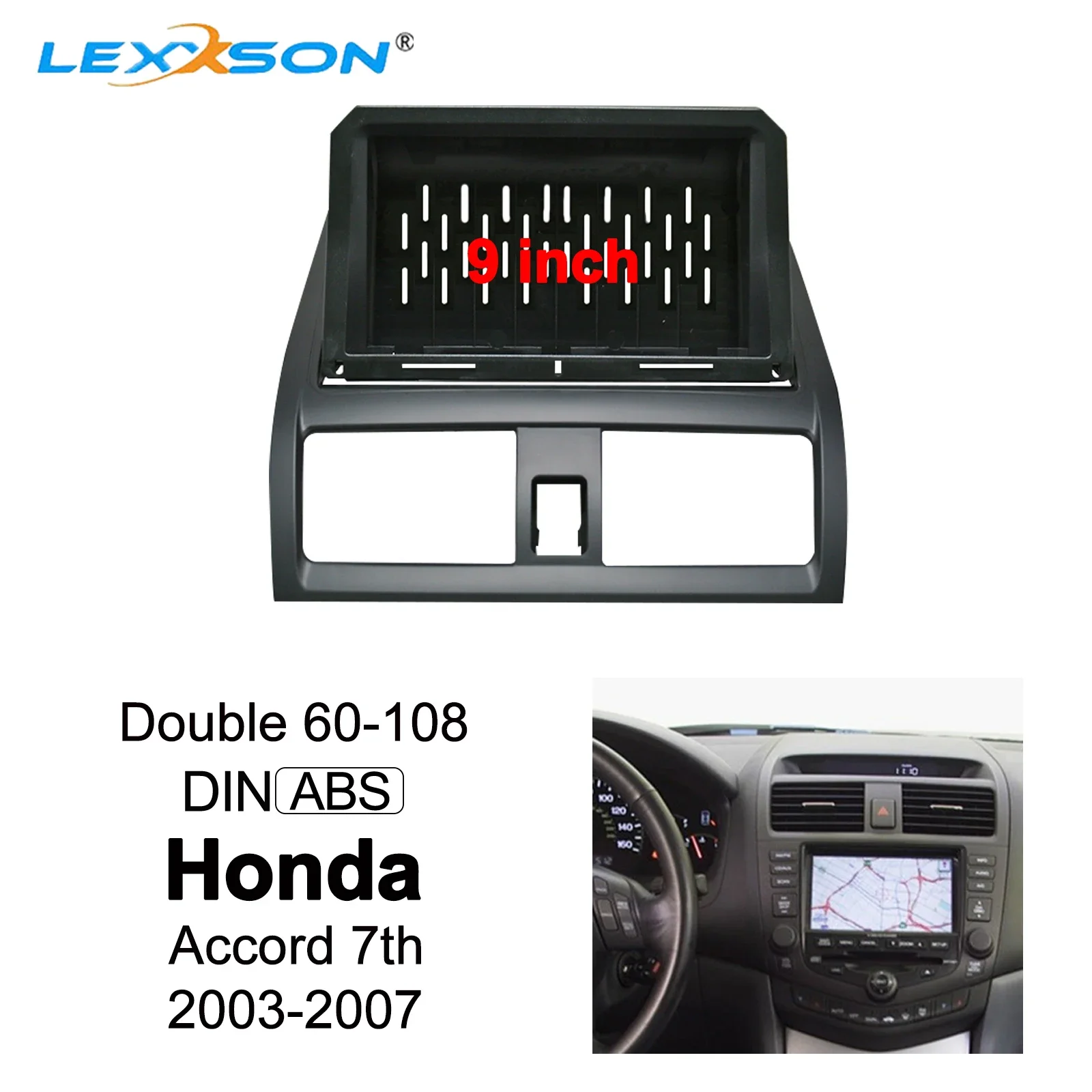 For Honda Accord 7th 2003-2007 9 inch Car Fascia Trim Kit Double Din Car Car dvd Frame Audio Fitting cable Dash Panel Fascias
For Honda Accord 7th 2003-2007 9 inch Car Fascia Trim Kit Double Din Car Car dvd Frame Audio Fitting cable Dash Panel Fascias