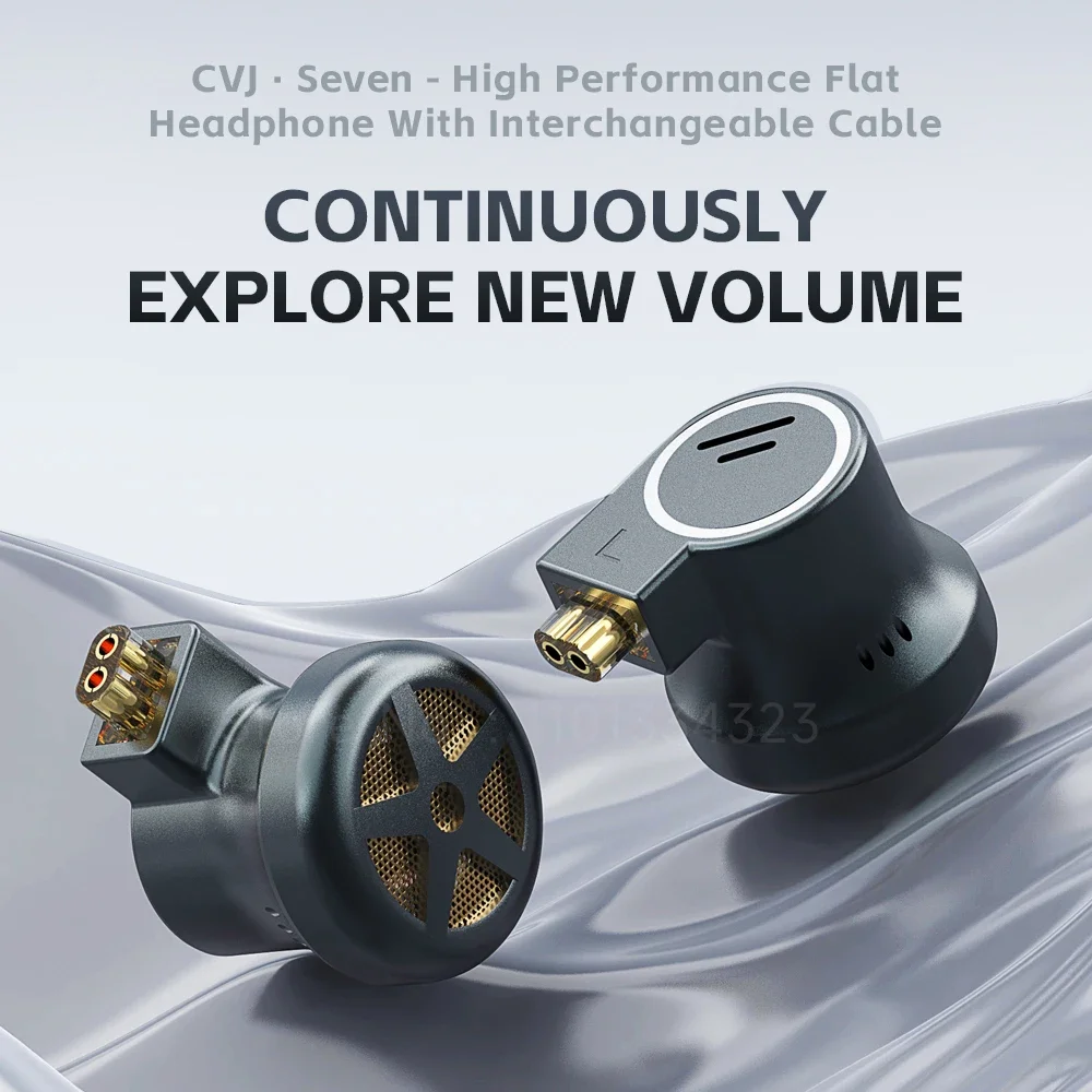 

CVJ Seven 1DD+1 in ear flat plug hifi gaming and esports specific boom microphone earphones