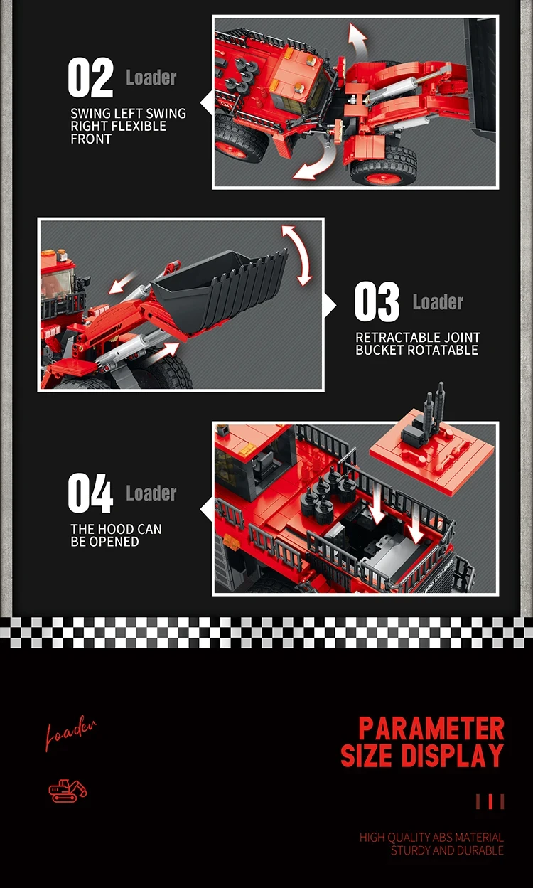 1876PCS Loader Forklift Building Blocks City Remote Control Engineering Vehicle Car Model Technology Blocks Kids Toys Gifts 1876PCS Loader Forklift Building Blocks City Remote Control Engineering Vehicle Car Model Technology Blocks Kids Toys Gifts